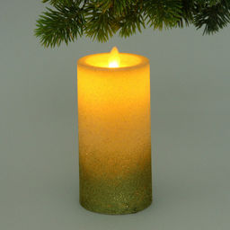 Цена за 4 шт. Сувенир с подсветкой "Свеча - Ночной огонь" 7,5*15 см (работает от батареек 3 ААА)