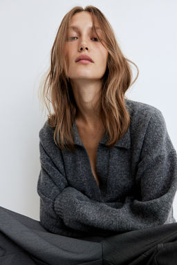 Jersey de punto fino con cuello - H&m фото 4