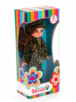 Кукла «Эля», военная, 30 см