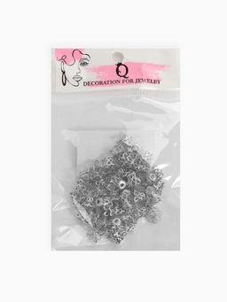 Шапочки для бусин (набор 50 шт.), СМ-091, 8?10 мм, цвет серебро