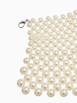 Колье-чокер жемчуг Богема. Россыпь, белое, d=8/10/12