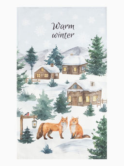 Полотенце Этель Forest animals 40×73 см, 100% хлопок, саржа 190 г/м²