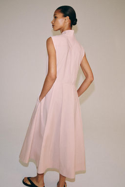VESTIDO CAMISERO ZW COLLECTION / Rosa pastel - Zara фото 3