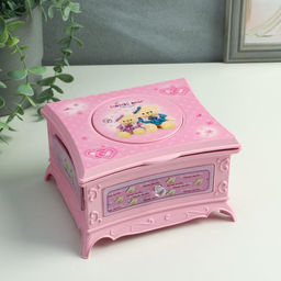 Шкатулка музыкальная Розовый ларец, 15?9?13.5 см