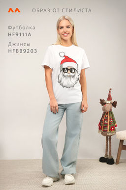 Хлопковая футболка Happyfox