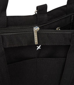 Сумка-тоут шоппер LOREX TOUT BAG OUTBOUNDS TOTAL BLACK 45x40x5 см черн. хлопок молния, 2 кармана кар - Buro фото 6