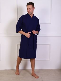 ХАЛАТ ДОМАШНИЙ КИМОНО ВК-СИН-50 - Ашматекс фото 3