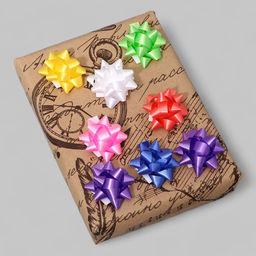 Цена за 8 шт. Бант - звезда №3.5, фасовка 8 шт., МИКС