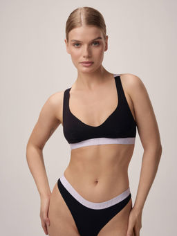 CONTE FLEXIBLE LBE 2236.1 Бюстье женское black-lavender - Conte elegant фото 3
