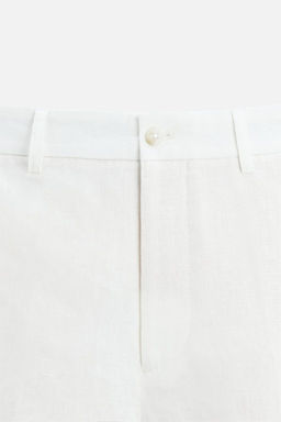 100% LINEN BERMUDA SHORTS - Zara фото 17