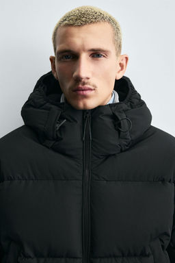 HOODED PUFFER JACKET - Zara фото 7