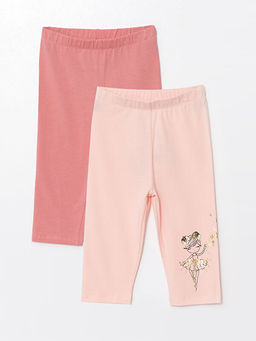 Beli Lastikli Bask?l? K?z Bebek Tayt 2li