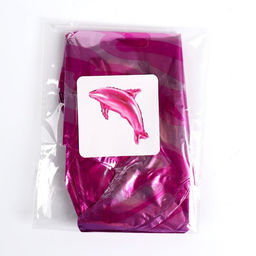 Цена за 5 шт. Шар фольгированный 14" «Дельфин», цвет розовый