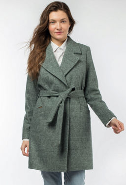 01-08231 ПАЛЬТО ЖЕНСКОЕ ДЕМИСЕЗОННОЕ (ПОЯС)