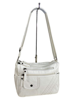 Женская сумка из искусственной кожи, цвет белый