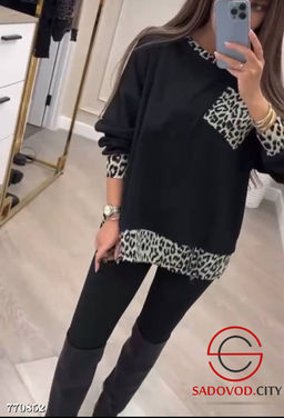 Женская блузка леопард - Zum ming фото 4