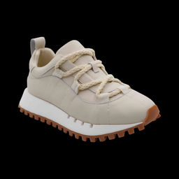 Кроссовки из натуральной кожи DN50 бежевые