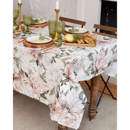 Скатерть Этель Пионы 149?220 см, 100% хлопок, саржа 190 г/м?  фото 2