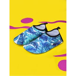 Коралловые тапочки аквашузы Синие листья