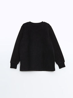 Bisiklet Yaka Pikachu Bask?l? Polar Erkek ?ocuk Pijama Tak?m?