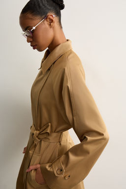 Тренч двубортный с поясом - Mollis фото 5