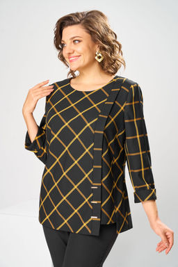 Костюм Romanovich Style 2-1269 горчица/чёрный фото 3