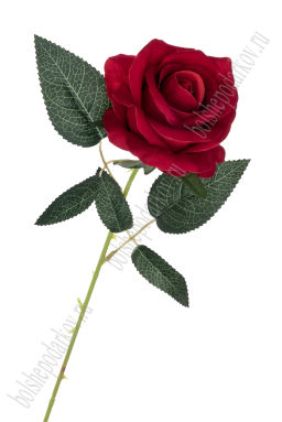 Веточка декоративная "Роза" 62 см (SF-7873) красный №2