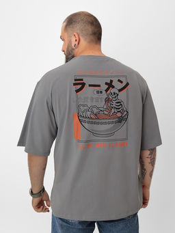 Футболка мужская MIST Ramen, размер 46, серая