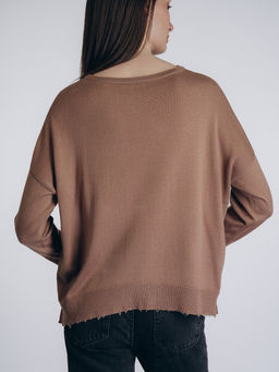 Женская кофта бежевого цвета (арт. 5218TCC) - Indefini фото 5