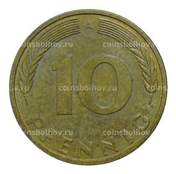 Монета 10 пфеннигов 1996 года A Германия