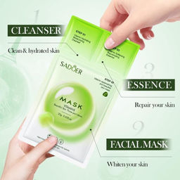 Sadoer Витаминная омолаживающая и смягчающая трехступенчатая маска для лица  фото 6