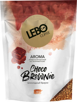 LEBO. Aroma. Шоколадный брауни 70 гр. мягкая упаковка РОССИЯ
