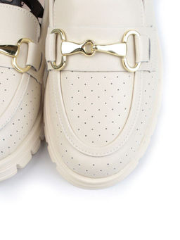 03-PDD164-2 BEIGE Полуботинки женские (натуральная кожа)