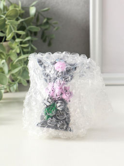 Фигура "Кот с цветами" 8 см