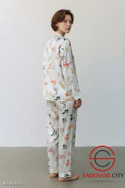 Пижама шёлковая брюки и рубашка - Bruno фото 2