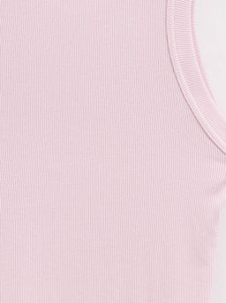 CONTE Базовый топ из вискозы в рубчик без рукавов LD 2846 pink diamond - Conte elegant фото 7