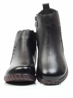 01-5507 BLACK Ботинки демисезонные (натуральная кожа, байка) - No name фото 14