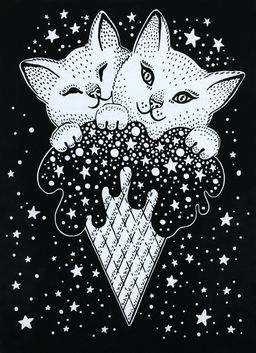 Hobbius GHPB-06 Набор для творчества Гравюра-блокнот 14 x 20 см Космический кот  фото 11