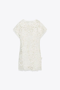 CROCHET MINI DRESS ZW COLLECTION - Zara фото 4