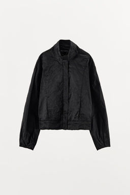 METALLIC THREAD BOMBER JACKET - Zara фото 4