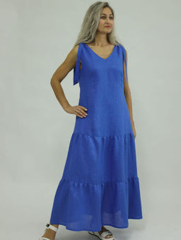 Платье умягченный 100% лен