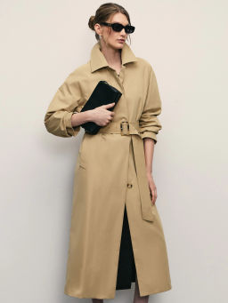 Плащ с поясом / Zarina  фото 9