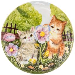 ТАРЕЛКА ДЕКОРАТИВНАЯ LEFARD КОТЯТА И ЦВЕТЫ 20,5*3 СМ