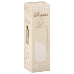 Бутылка спортивная для воды ONLYTOP Fitness, 500 мл, серая