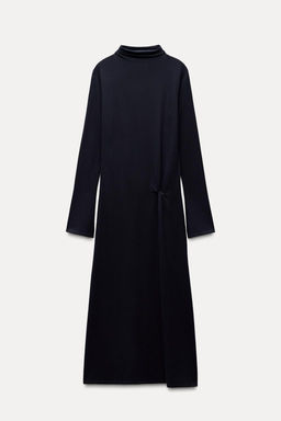 LONG KNOTTED KNIT DRESS - Zara фото 5
