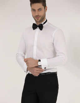 Beyaz Slim Fit Smokin G_mlek - Pierre cardin фото 3