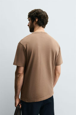 WASHED REGULAR FIT T-SHIRT - Zara фото 5