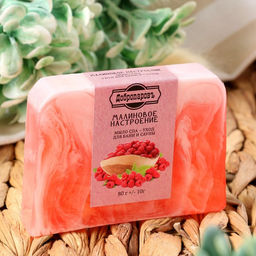 Мыло косметическое Добропаровъ «ручной работы» малиновое настроение, 80 г