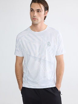 Bisiklet Yaka Real Madrid Bask?l? Erkek Ti??rt