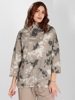 Женский спортивный прогулочный костюм светло-коричневый - Almond фото 5